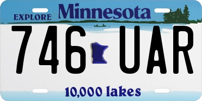 MN license plate 746UAR