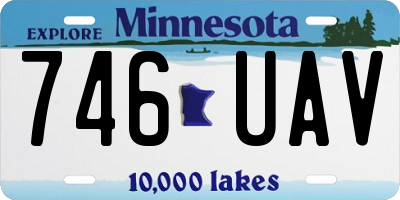 MN license plate 746UAV