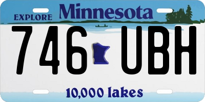 MN license plate 746UBH