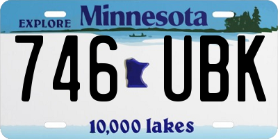 MN license plate 746UBK