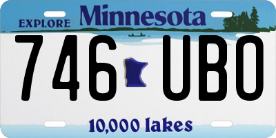 MN license plate 746UBO