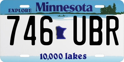 MN license plate 746UBR