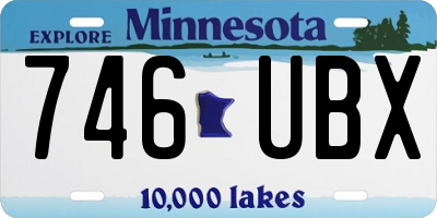 MN license plate 746UBX