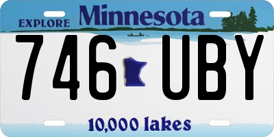 MN license plate 746UBY