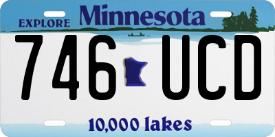 MN license plate 746UCD