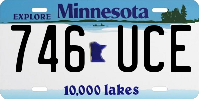 MN license plate 746UCE