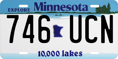 MN license plate 746UCN