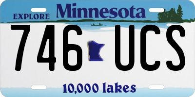 MN license plate 746UCS