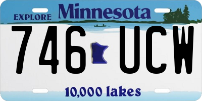 MN license plate 746UCW