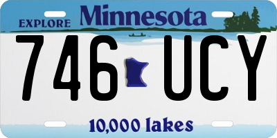 MN license plate 746UCY