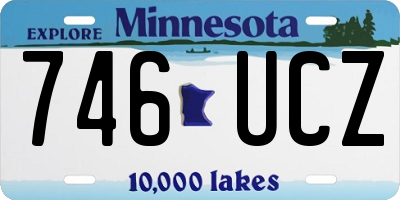 MN license plate 746UCZ