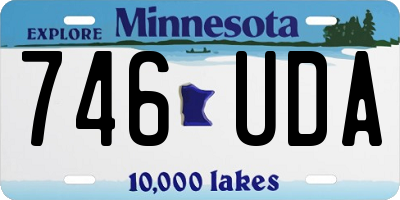 MN license plate 746UDA