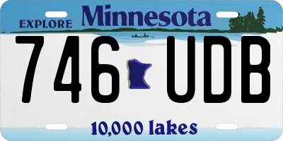 MN license plate 746UDB