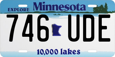 MN license plate 746UDE