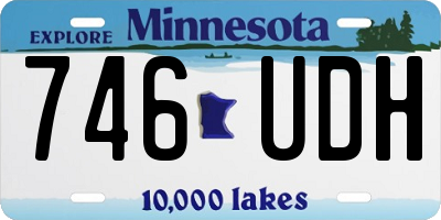 MN license plate 746UDH