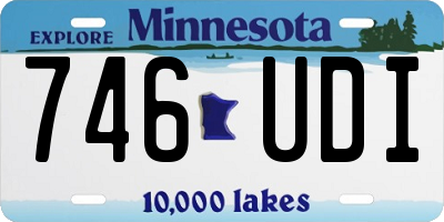 MN license plate 746UDI