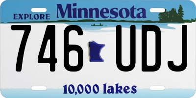 MN license plate 746UDJ