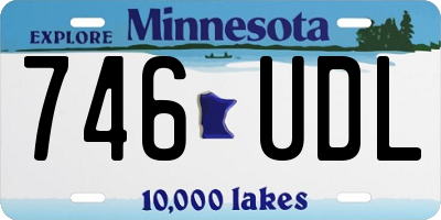 MN license plate 746UDL