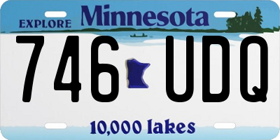 MN license plate 746UDQ