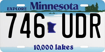 MN license plate 746UDR