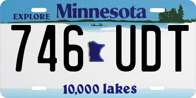 MN license plate 746UDT