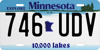 MN license plate 746UDV