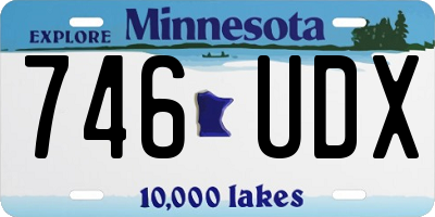 MN license plate 746UDX