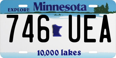 MN license plate 746UEA