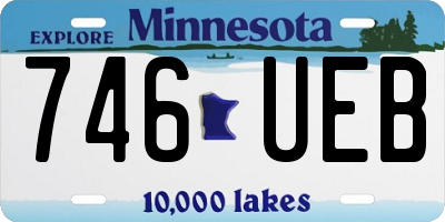 MN license plate 746UEB