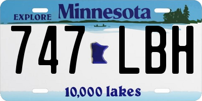 MN license plate 747LBH