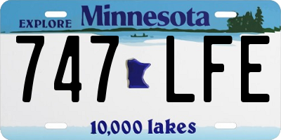 MN license plate 747LFE