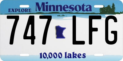 MN license plate 747LFG