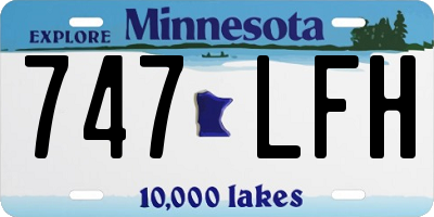 MN license plate 747LFH