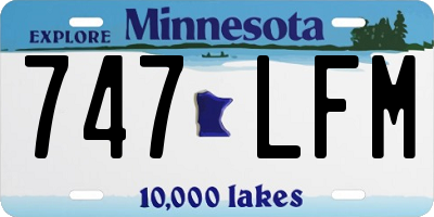 MN license plate 747LFM
