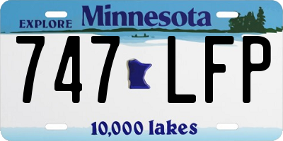 MN license plate 747LFP