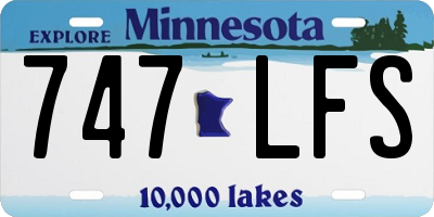 MN license plate 747LFS