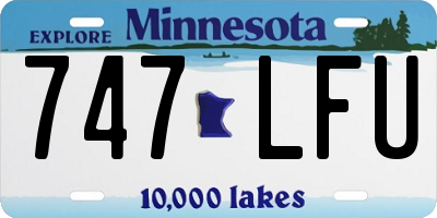 MN license plate 747LFU