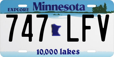MN license plate 747LFV