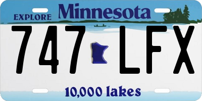 MN license plate 747LFX
