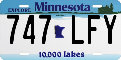 MN license plate 747LFY