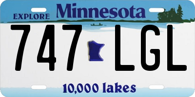 MN license plate 747LGL
