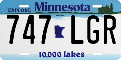 MN license plate 747LGR