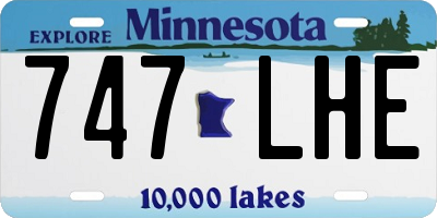 MN license plate 747LHE