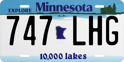 MN license plate 747LHG