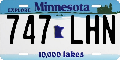 MN license plate 747LHN