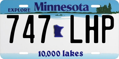 MN license plate 747LHP