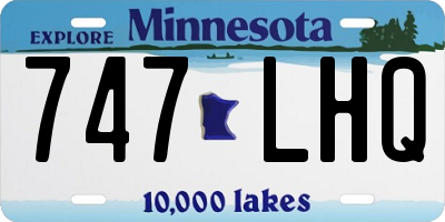 MN license plate 747LHQ