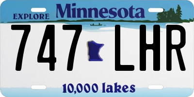 MN license plate 747LHR