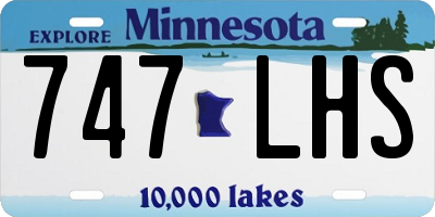 MN license plate 747LHS