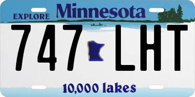 MN license plate 747LHT